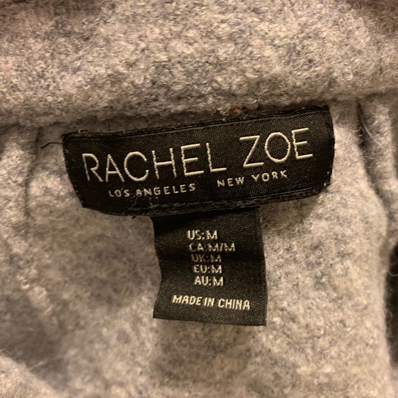 Rachel Zoe Gray Wool Blazer Jacket Medium - Picture 3 of 6
